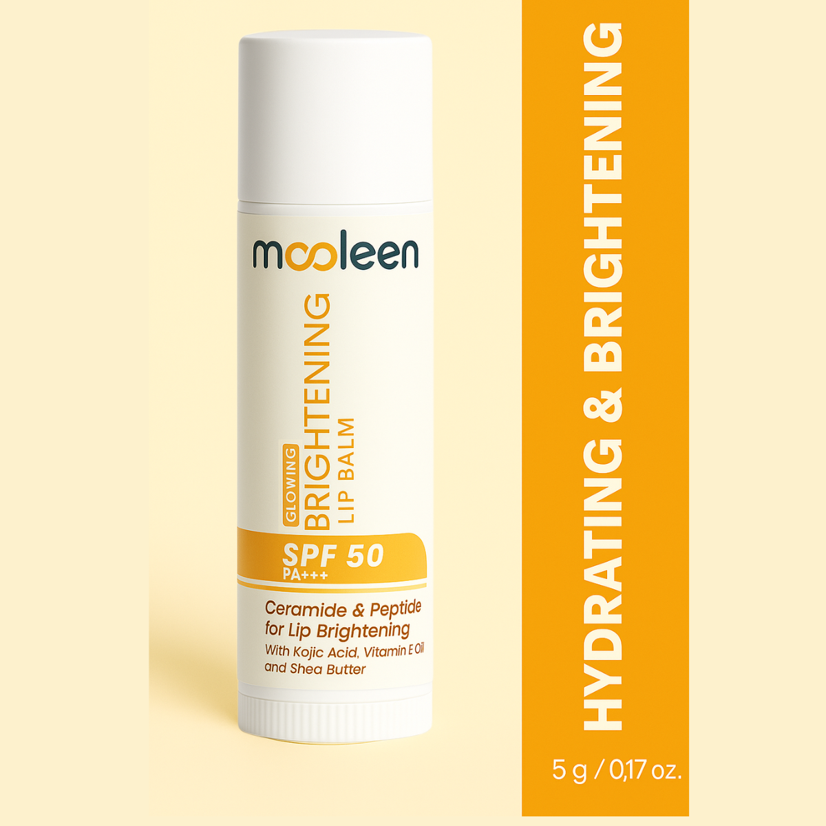 Brightening Lip Balm with SPF 50 PA+++| Glowy+Hydration | Kojic Acid & Ceramide Natural
